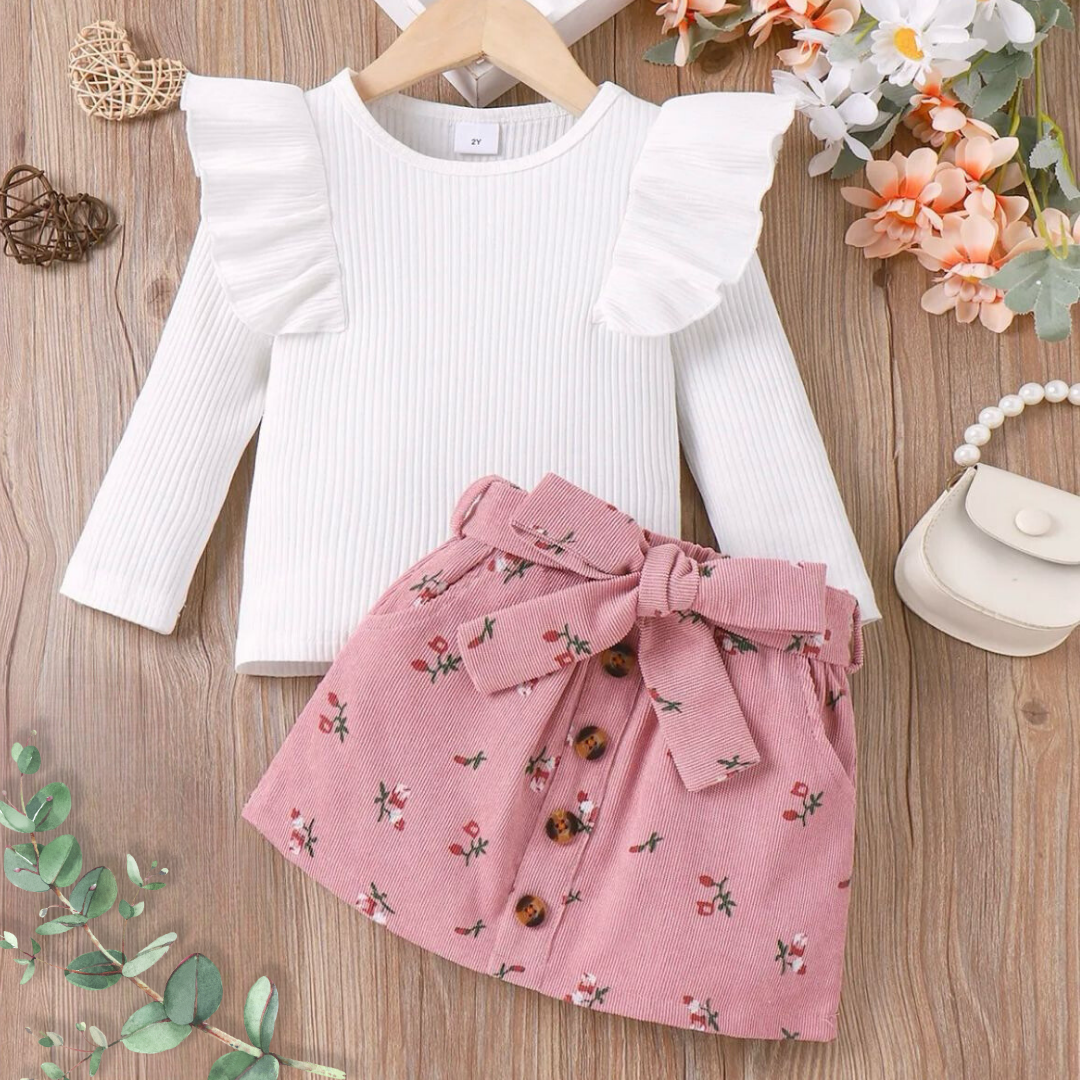 CONJUNTO DE FALDA FLORAL