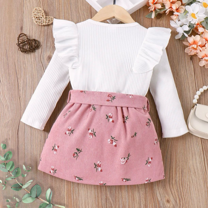 CONJUNTO DE FALDA FLORAL