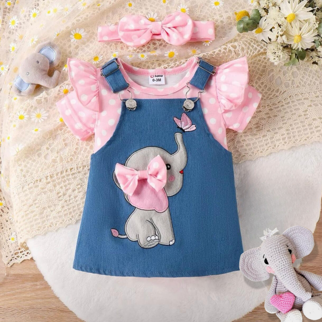 SET OVERALL ELEFANTE DE JEAN